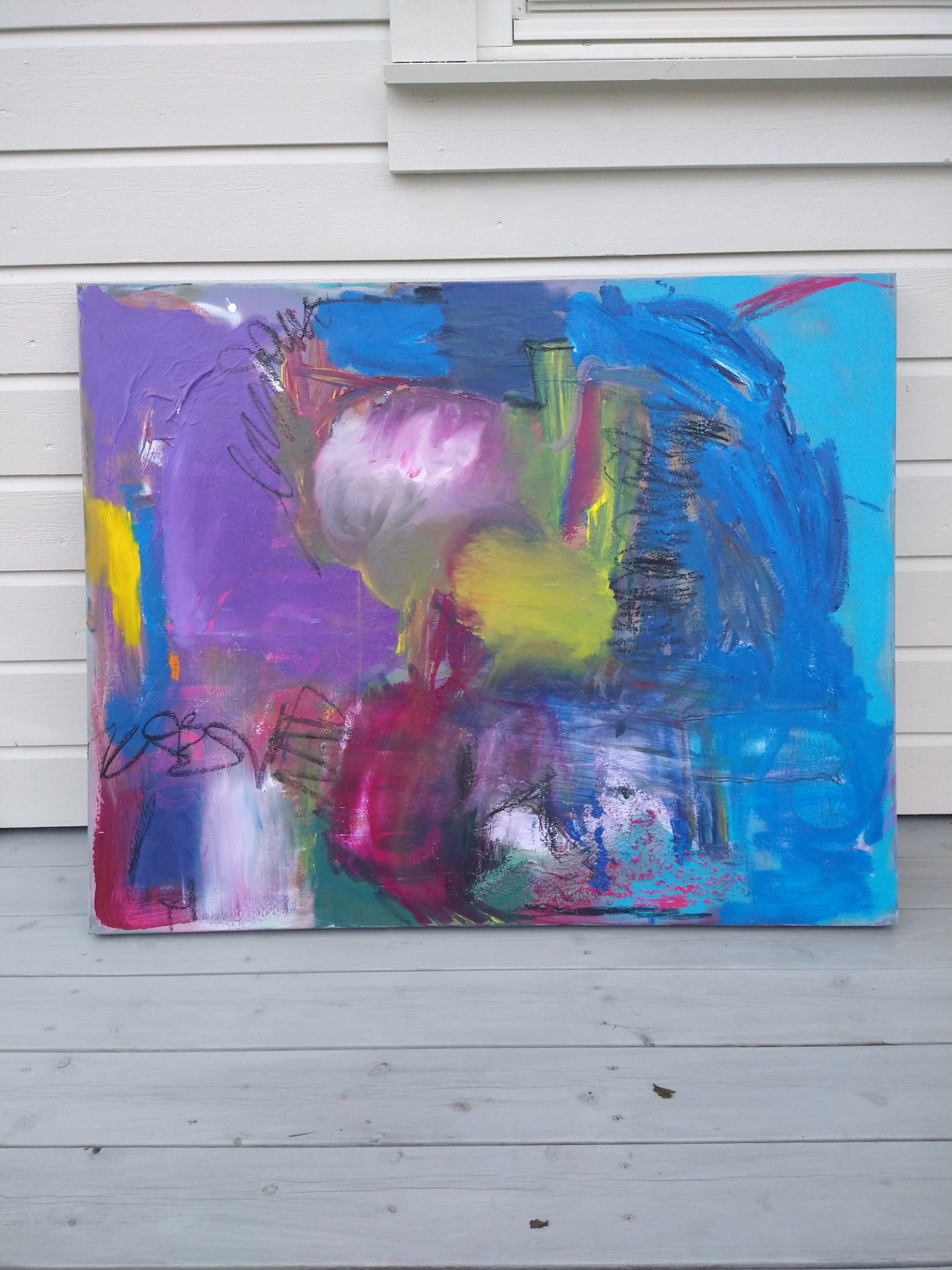 Symphony in blue, 70*90 cm, olje, 4000,- NOK