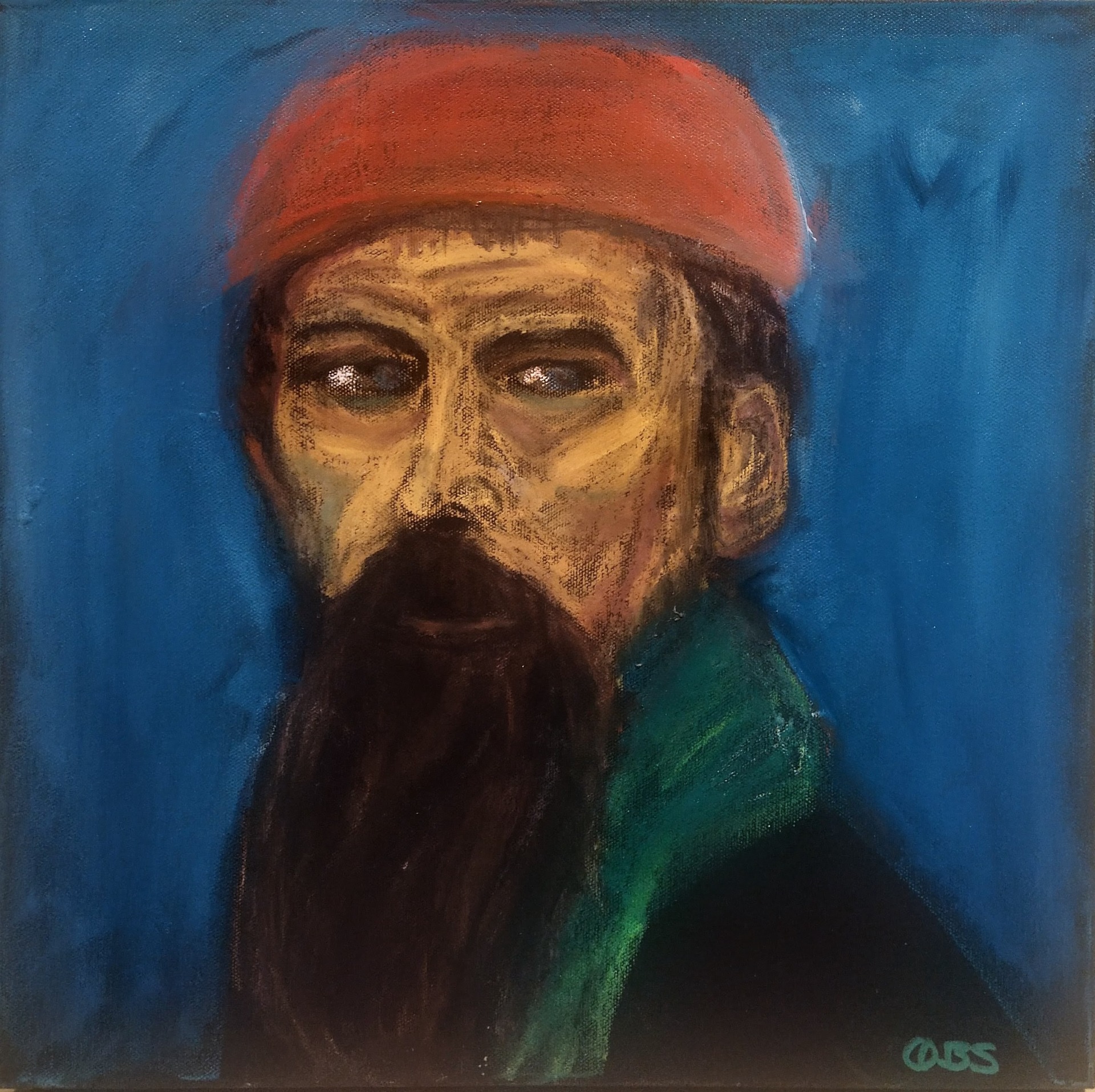 Mixed media, oil pastels, 40*40 cm, 2500,-
